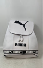 Load image into Gallery viewer, Puma Unisex White Black Inner Pockets Adjustable Strap Shoulder Backpack