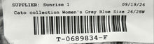 Load image into Gallery viewer, Cato Collection Womens Gray Texture Limited Edition Blouse Top Size 26/28W