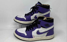 Load image into Gallery viewer, Nike Mens Air Jordan 1 High Zoom White Purple Sneakers Shoes Size 8.5
