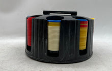 Load image into Gallery viewer, Pleasantime Revolving Holder Caddy With Chips Multicolor Collectible Poker Rack