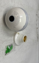 Load image into Gallery viewer, White Wireless Home Security Panoramic Bulb Camera With Box Not Tested