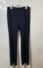 Load image into Gallery viewer, Ann Taylor Womens Black Flat Front Side Zip Straight Leg Dress Pants Size 12