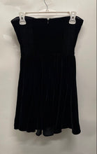 Load image into Gallery viewer, Zara Womens Black Velvet Back Zip Strapless Fit & Flare Dress Size Medium