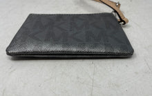 Load image into Gallery viewer, Michael Kors Womens Silver Brown Signature Print Inner Pocket Wristlet Wallet