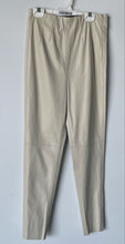 Load image into Gallery viewer, Zara Womens Beige Flat Front Regular Fit Side Zip Skinny Leg Trouser Pants Sz S