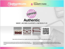 Load image into Gallery viewer, Authentic Marc Jacobs Women's Red Glasses With Case