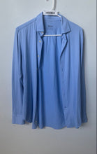 Load image into Gallery viewer, Boggi Milano Mens Light Blue Long Sleeve Collared Button-Up Shirt Size Medium