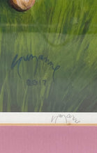 Load image into Gallery viewer, Pink Framed Signed Painting Features An Artistic Painting Of A White Squirrel