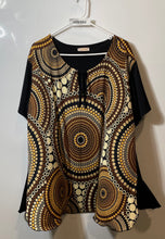 Load image into Gallery viewer, Kisha Italia Womens Multicolor Mandala Print Pullover Blouse Top No Size