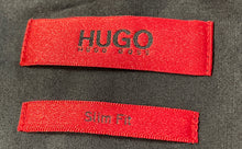 Load image into Gallery viewer, Hugo Boss Mens Black Long Sleeve Slim Fit Collared Button-Up Shirt Size Medium
