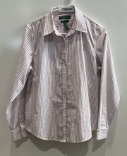 Load image into Gallery viewer, Lauren Ralph Lauren Womens Multicolor Printed Long Sleeve Button-Up Shirt Sz PL