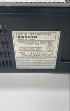 Load image into Gallery viewer, Sanyo Model VHR 1350 Black VHS Video Cassette Recorder Not Tested
