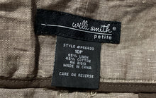 Load image into Gallery viewer, Willi Smith Womens Brown Pockets Cropped Capri Pants Size 10P With Tag