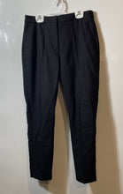 Load image into Gallery viewer, H&M Womens Black Flat Front Slash Pockets Straight Leg Dress Pants Size 4