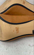 Load image into Gallery viewer, Zara Womens Brown Leather Slip-On Pointed Toe Stiletto Pump Heels Size 38