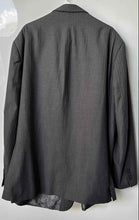 Load image into Gallery viewer, Steve Harvey Mens Gray Pinstripe Long Sleeve Two-Button Blazer Size 54L/50L