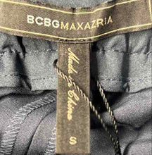 Load image into Gallery viewer, BCBGMaxazria Womens Navy Blue Pleated Wide-Leg Paperbag Pants Size Small