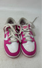 Load image into Gallery viewer, Nike Kids Dunk Low FB9108-102 White Pink Lace-Up Sneaker Shoes Size 13C