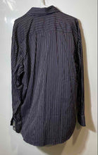 Load image into Gallery viewer, Bugatchi Uomo Mens Purple Striped Long Sleeve Button-Up Shirt Size XXL