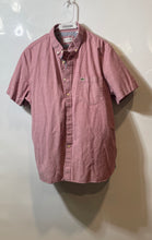 Load image into Gallery viewer, Lacoste Mens Red Cotton Regular Fit Collared Short Sleeve Button-Up Shirt Sz XL