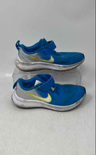 Load image into Gallery viewer, Nike Kids Star Runner 3 Blue White Green Lace-Up Sneakers Shoes Size 12C
