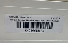 Load image into Gallery viewer, Singer White Beige Electronic Control Easy Thread Sewing Machine Not Tested