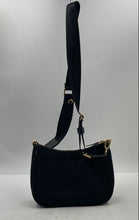 Load image into Gallery viewer, Authentic Tory Burch Womens Black Adjustable Strap Crossbody Bag Damaged