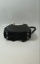 Load image into Gallery viewer, Bebe Womens Erika Black Faux Leather Detachable Strap Shopper Satchel Handbag