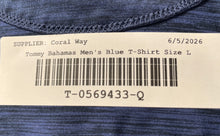 Load image into Gallery viewer, Tommy Bahama Mens Blue Short Sleeve Collared Golf Polo Shirt Size Large