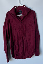 Load image into Gallery viewer, Awearness Kenneth Cole Mens Red Long Sleeve Slim Fit Dress Shirt Size 15.5 34/35