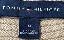 Load image into Gallery viewer, Tommy Hilfiger Womens Cream Cable-Knit Sleeveless Pullover Sweater Size Medium