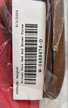 Load image into Gallery viewer, Michael Kors Womens Kempton Red And Brown Adjustable Strap Crossbody Purse