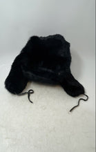 Load image into Gallery viewer, Mens Black Inter Praise Fuzzy Ear Flaps Winter Trapper Hat Size XL