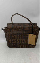 Load image into Gallery viewer, Steve Madden Womens Brown Logo Print Shoulder Strap Top Handle Handbag With Tags
