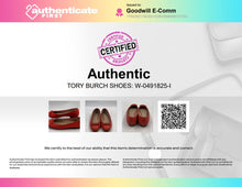Load image into Gallery viewer, Authentic Tory Burch Womens Marion Orange Leather Ballet Flats Size 10 M Damaged