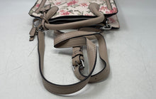 Load image into Gallery viewer, Nine West Womens Aidenne Beige Pink Floral Faux Leather Zip Top Satchel Handbag