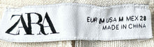 Load image into Gallery viewer, Zara Womens Beige Elastic Waist Stretch Pull-On Sweat Shorts Size Medium