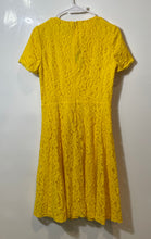 Load image into Gallery viewer, Lauren Ralph Lauren Womens Yellow Floral Lace Fit & Flare Dress Size 6