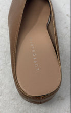 Load image into Gallery viewer, Luytq & Love Womens Brown Leather Slip-On Almond Toe Mule Sandals Size 39