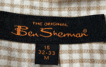 Load image into Gallery viewer, Ben Sherman Mens Multicolor Check Cotton Long Sleeve Collared Dress Shirt Size M