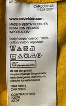 Load image into Gallery viewer, Calvin Klein Mens Dark Mustard Cotton Crew Neck Pullover T-Shirt Sz XL With Tag