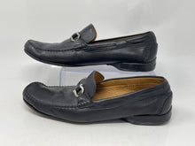 Load image into Gallery viewer, Authentic Salvatore Ferragamo Mens Black Loafer Shoes Size 9.5 Damaged