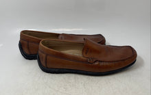 Load image into Gallery viewer, Ecco Mens Brown Leather Moc Toe Slip-On Driving Loafer Shoes Size EUR 41