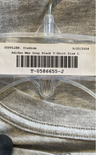 Load image into Gallery viewer, Adidas Mens Gray Black Short Sleeve Crew Neck T-Shirt Size L