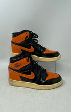 Load image into Gallery viewer, Nike Womens Air Jordan 1 Retro High 555088-028 Orange Black Sneaker Shoes Size 7