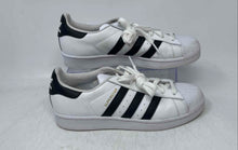 Load image into Gallery viewer, Adidas Mens Superstar White Black Leather Lace-Up Low Top Sneaker Shoes Size 6.5