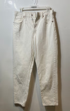 Load image into Gallery viewer, Zara Mens White Denim 5-Pocket Design High-Rise Tapered Jeans Pants Size 6
