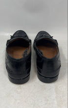 Load image into Gallery viewer, Volare Mens Black Leather Tassel Moc Toe Slip-On Loafer Shoes Size 10M