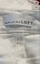 Load image into Gallery viewer, Loft Womens White Denim Light Wash Regular Fit Straight Leg Jeans Size 28/6