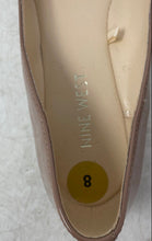 Load image into Gallery viewer, Nine West Womens Beige Patent Leather Pointed Toe Slip-On Ballet Flats Size 8
